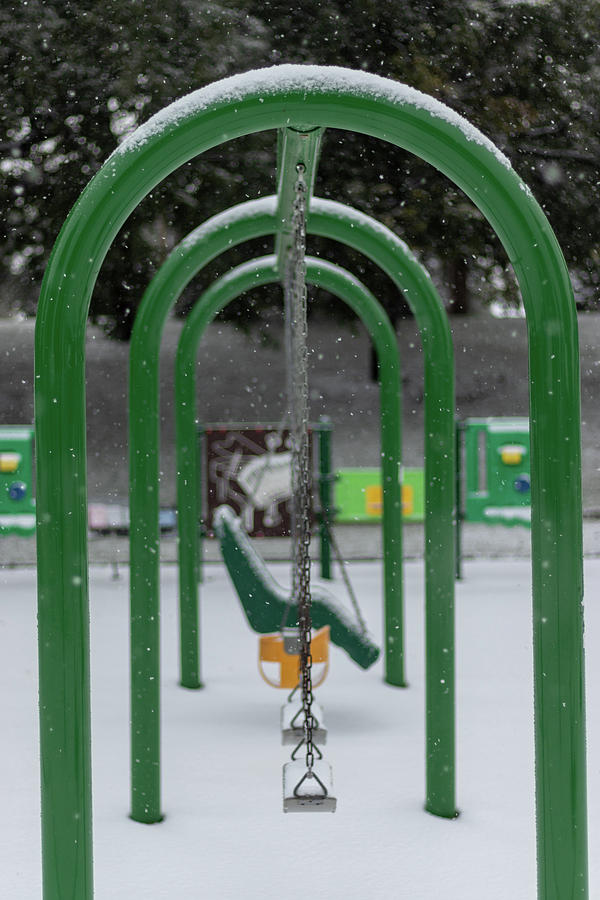 Snow Photograph - End of Play by Ben Hanten