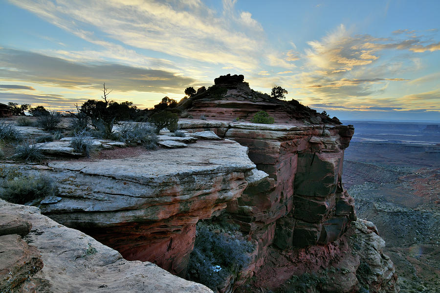 End of the Day at Orange Cliffs in Canyonlands NP Photograph by Ray Mathis