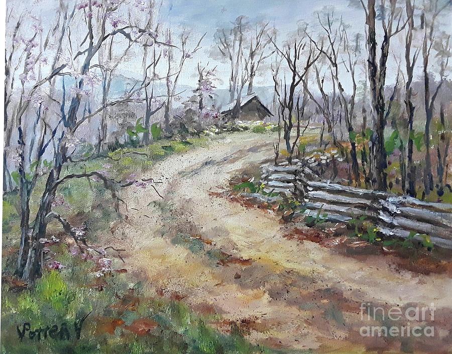 End of the Road Painting by Virginia Potter