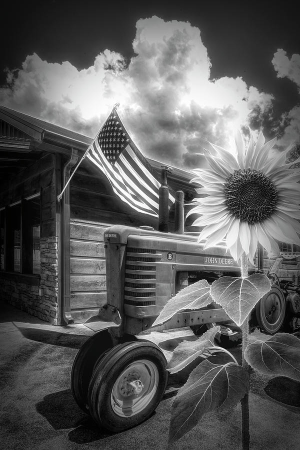 Barn Photograph - Endeering in Black and White by Debra and Dave Vanderlaan