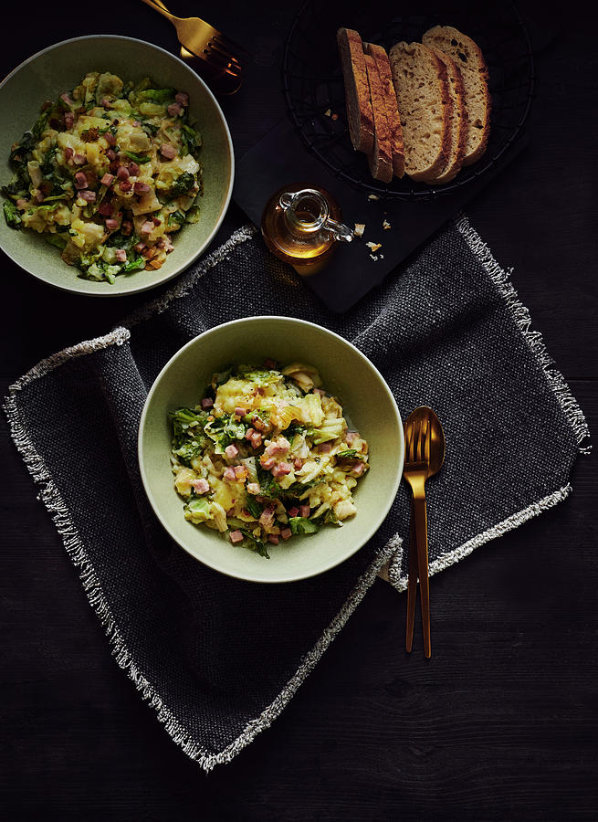 Endive Salad With Ham Photograph by Stefan Schulte-ladbeck