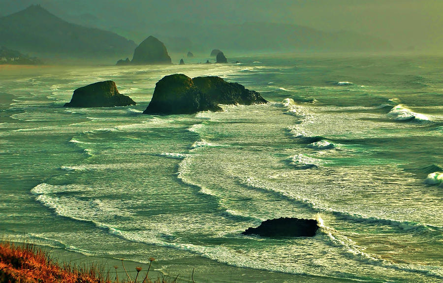 Endless Waves Ecola Photograph by William Rockwell