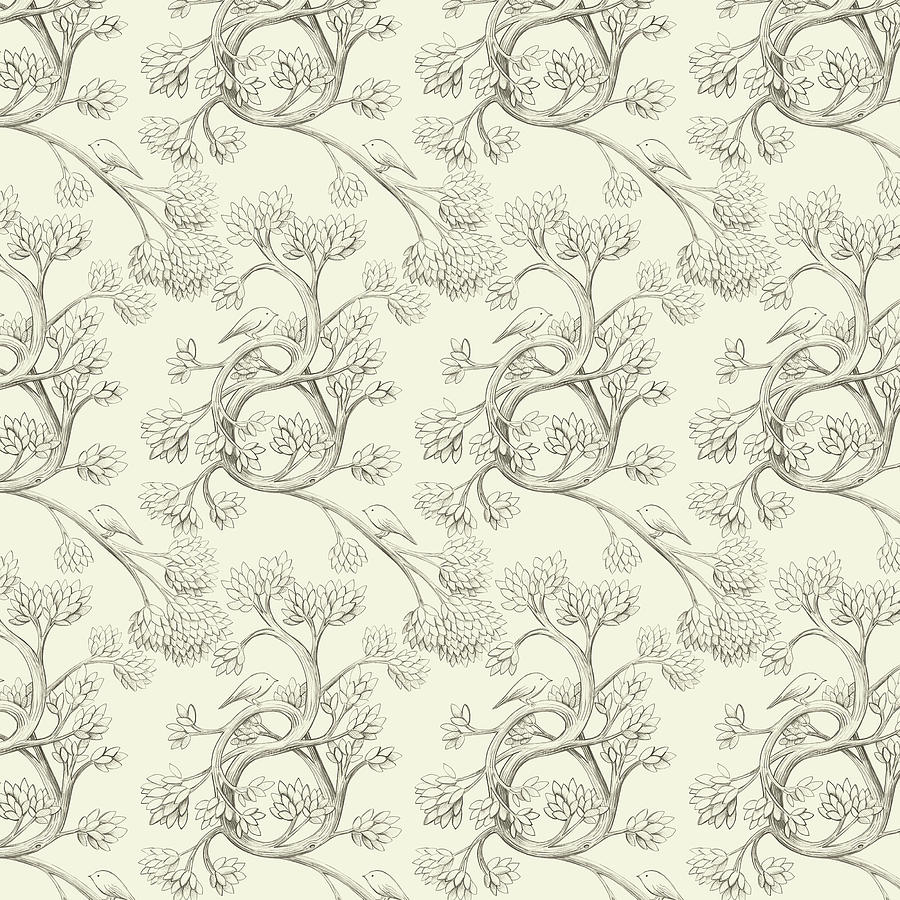 Endpapers Drawing by Eric Fan