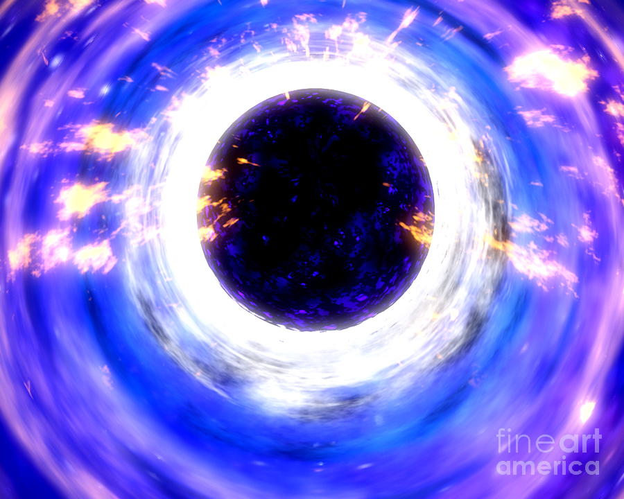 Energy-releasing Black Hole Photograph by Nasa/science Photo Library