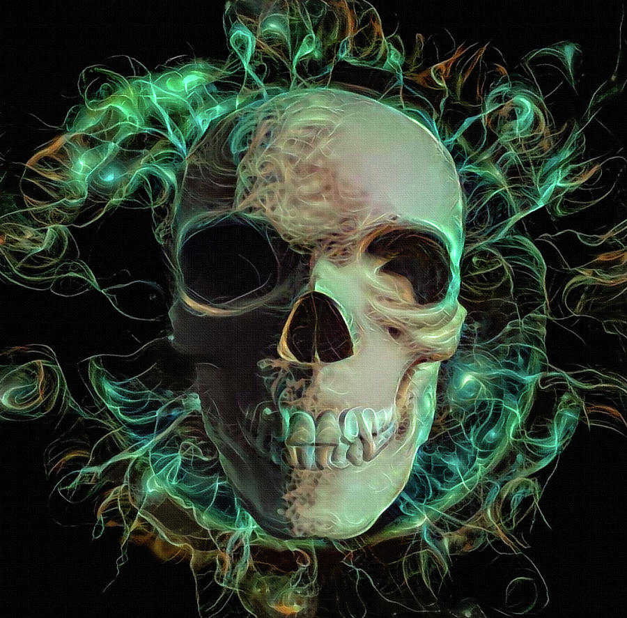 Energy Skull Digital Art