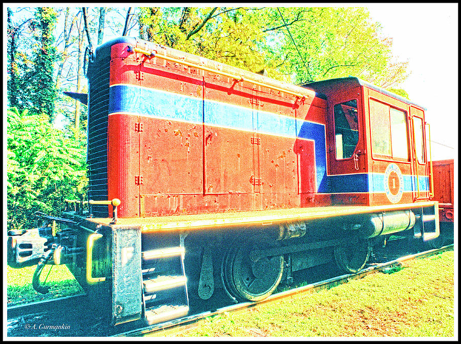Engine, Catskill Mountain Railroad, New York State Photograph by A Macarthur Gurmankin