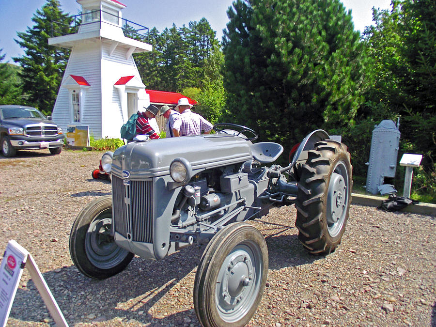Engine Guys with a Tractor in Port Greville, Nova Scotia, Canada