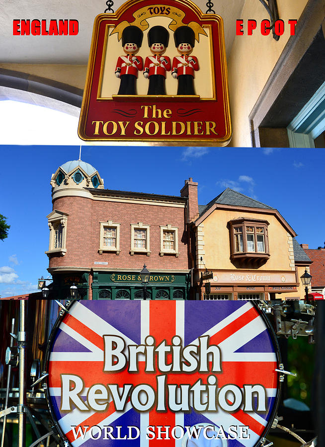 England at Epcot poster work A Photograph by David Lee Thompson