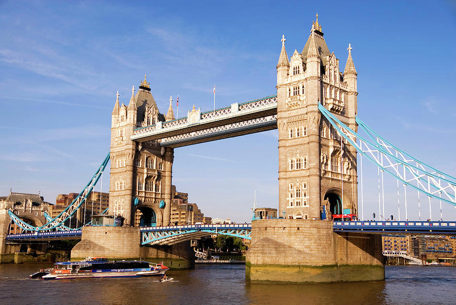 England, City Of London, Tower Bridge Digital Art by Deborah Waters