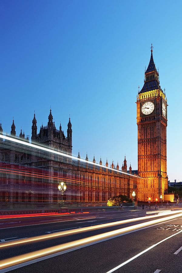 England, Great Britain, British Isles, London, City Of Westminster, Palace Of Westminster, Houses Of Parliament, Big Ben Digital Art by Richard Taylor