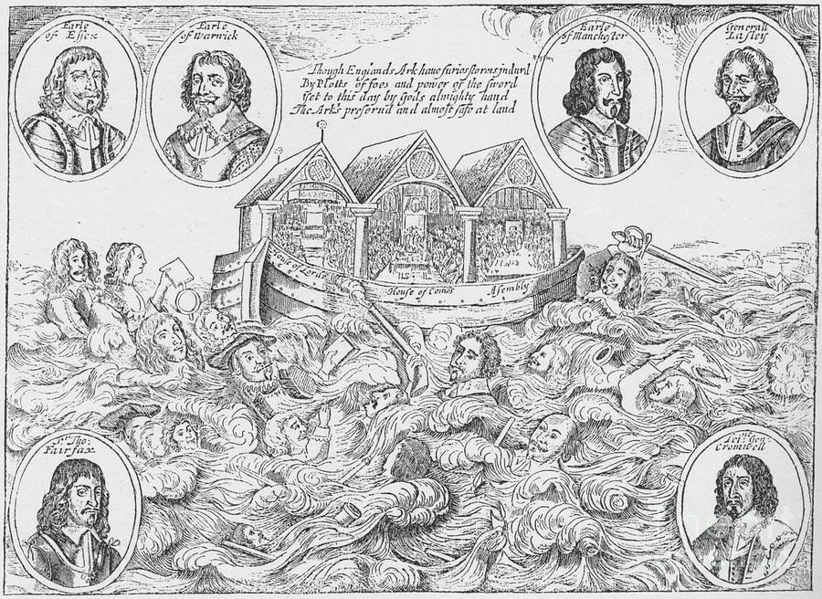 Englands Miraculous Preservation, 1646 Drawing by Print Collector