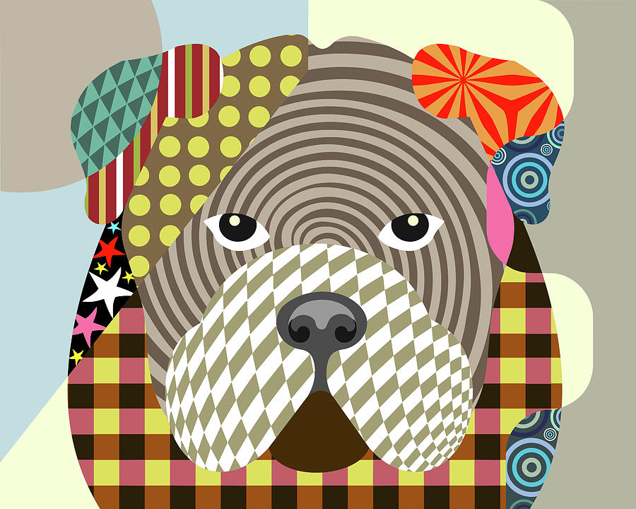 Animal Digital Art - English Bulldog by Lanre Adefioye