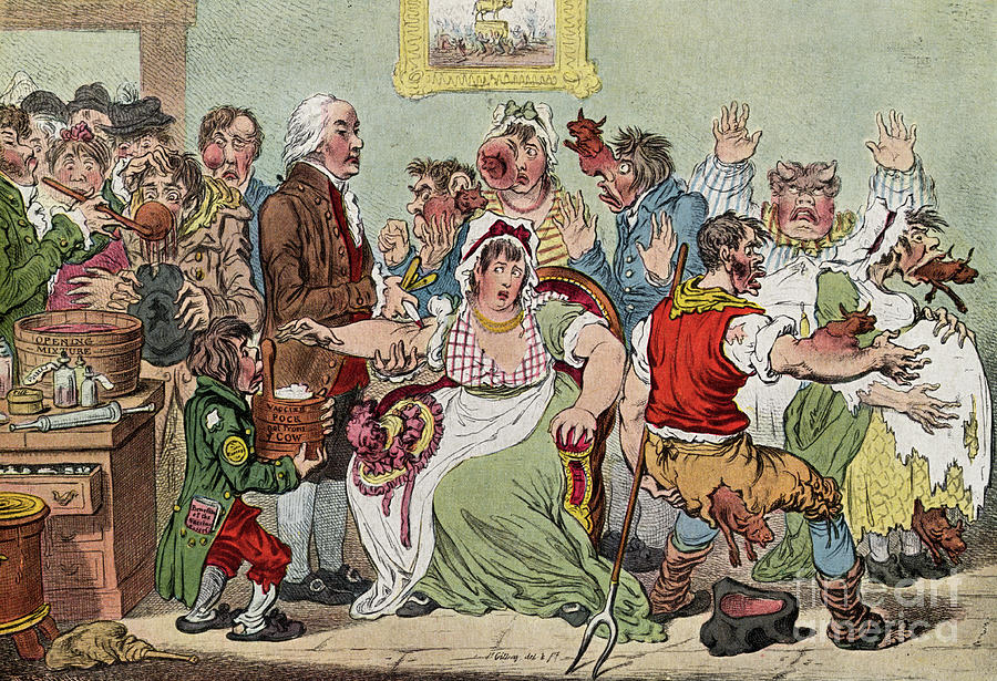 English Cartoon Depicting People Photograph by Bettmann