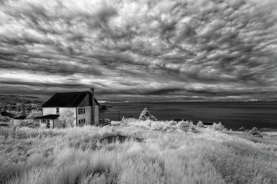 English Harbour storm clouds infrared Photograph by Murray Rudd