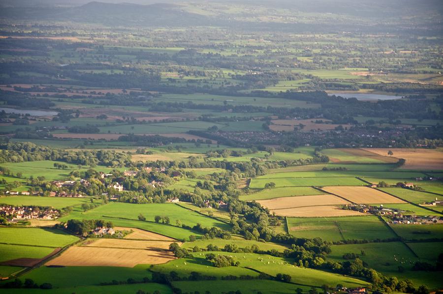 English Meadows From Air Photograph by Luis Jou Garcia