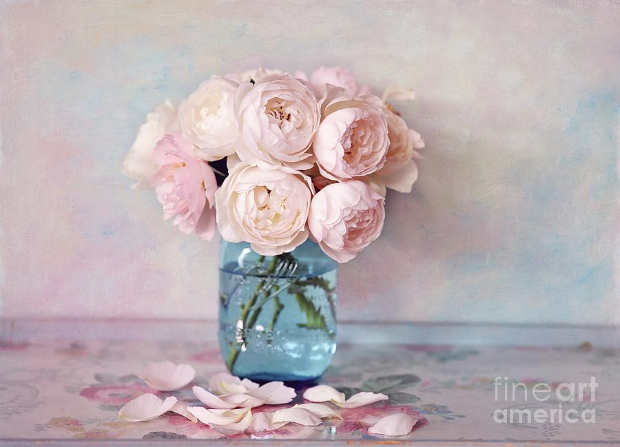 Still Life Photograph - English Roses by Sylvia Cook