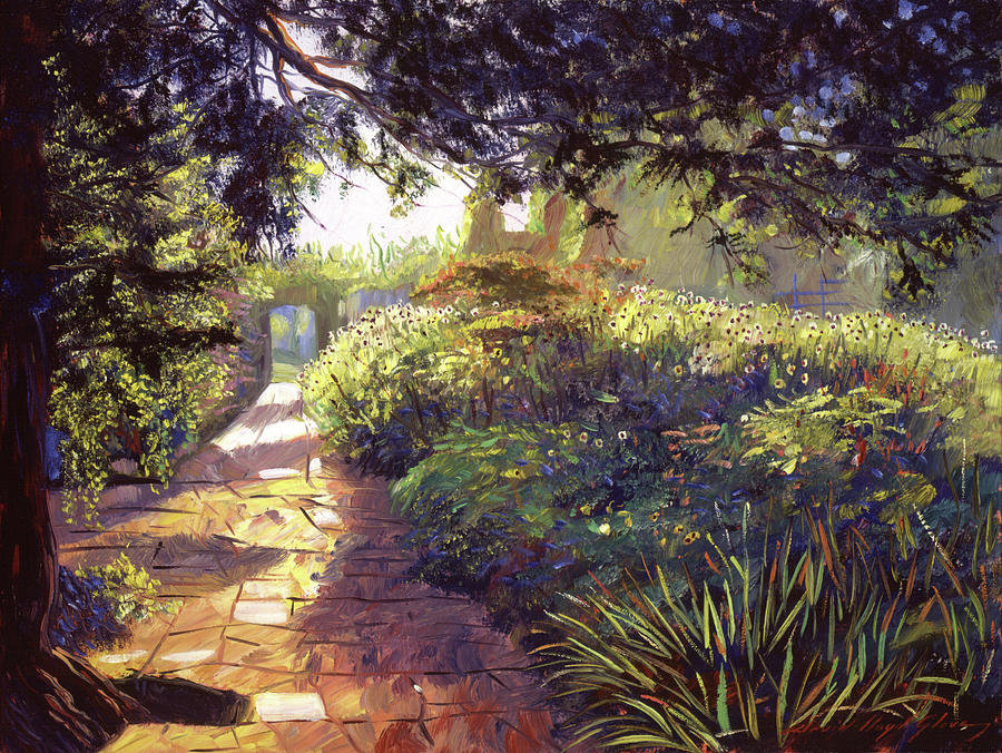 English Royal Garden Painting by David Lloyd Glover