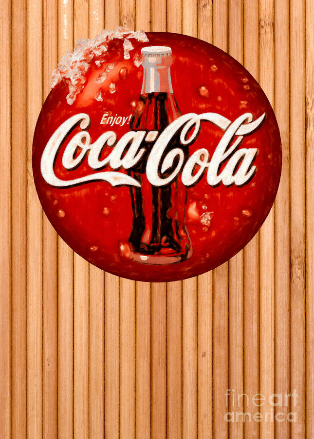 Enjoy Coca Cola Classic Painting by Stefano Senise