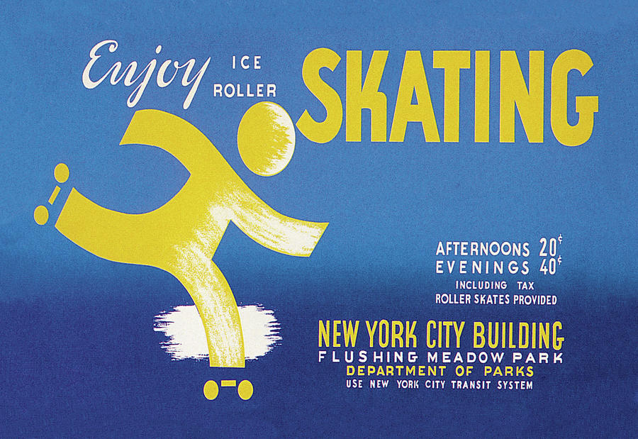 Enjoy Ice or Roller Skating Painting by J.p.