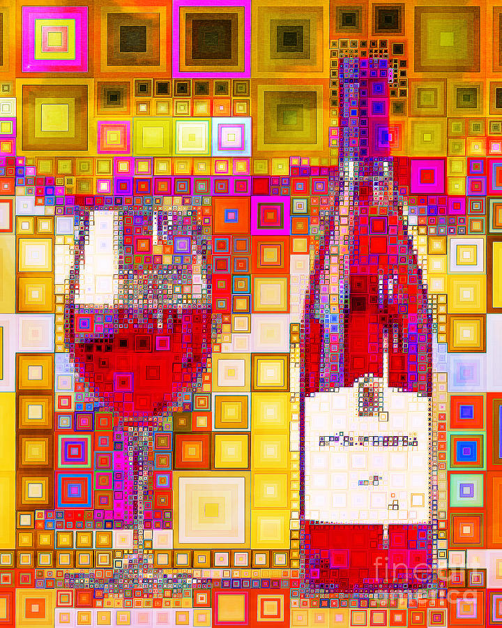 Enjoy Wine In Abstract Squares 20190131a Photograph by Wingsdomain Art and Photography