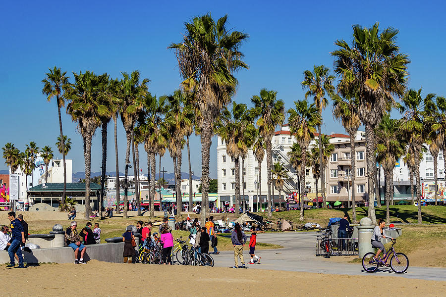Enjoyable Day on Venice Beach Photograph by Roslyn Wilkins