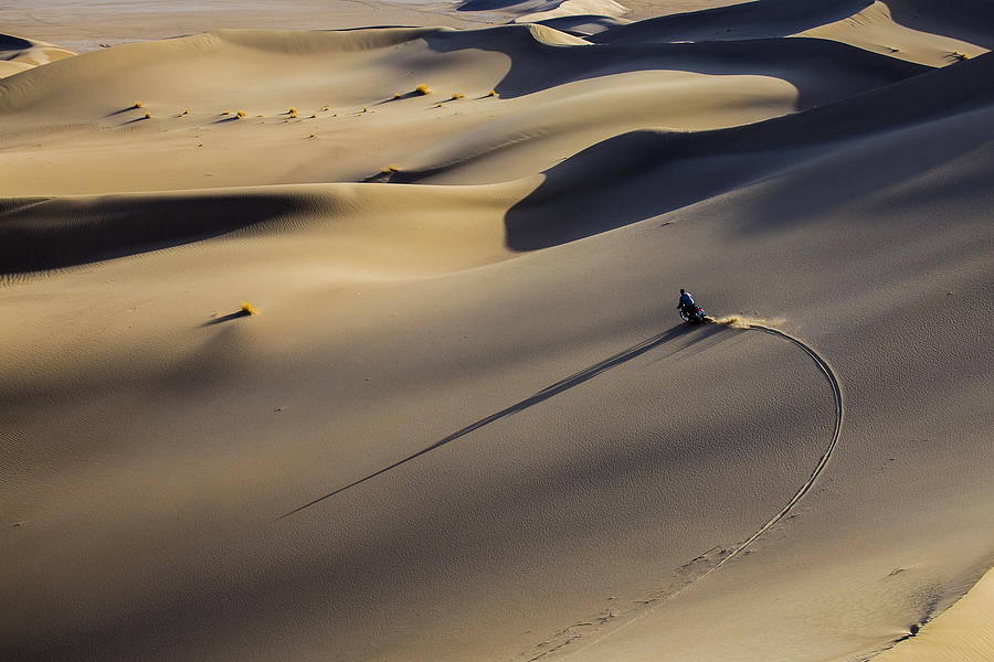 Desert Photograph - Enjoyment In Solitude by Mohammad Shefaa