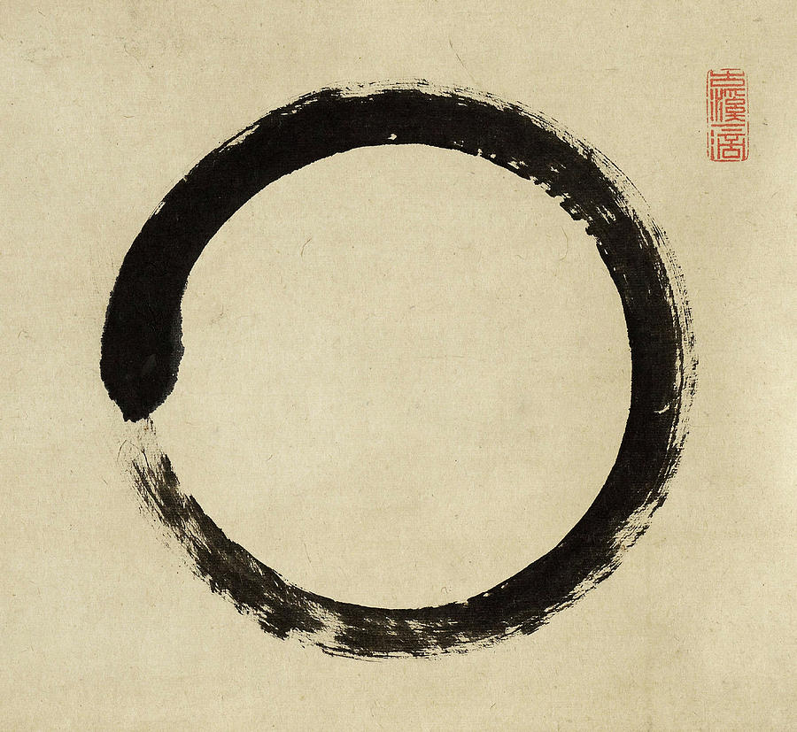 Abstract Painting - Enso-2 by Taido Shufu