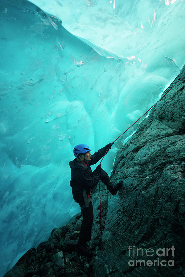 Entering A World Of Blue Ice Photograph by Wanderluster