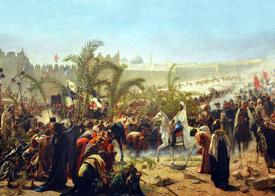 Entering Jerusalem in 1869 Photograph by Munir Alawi