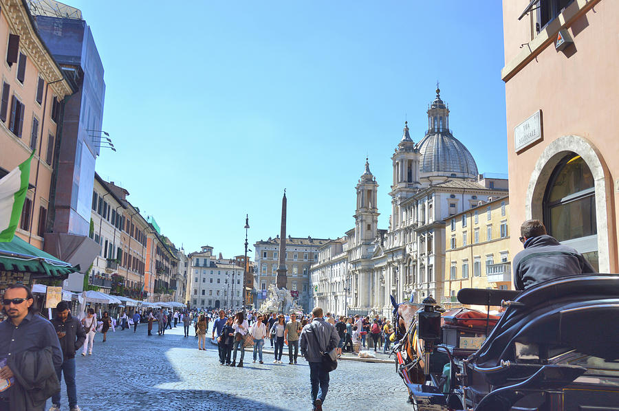 Entering Piazza Navona Photograph by JAMART Photography