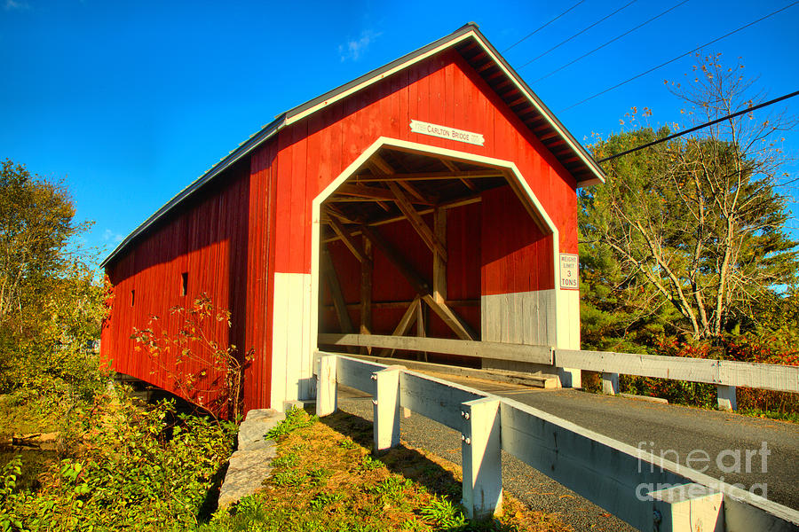 Entering The Carleton Covered Bridge Photograph by Adam Jewell