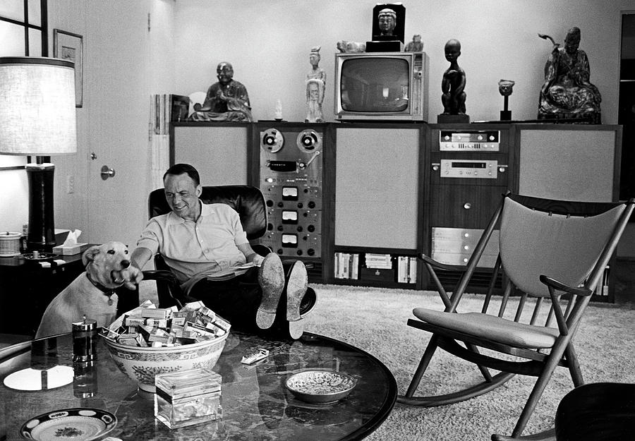 Entertainer Frank Sinatra Relaxing W Photograph by John Dominis Entertainer Frank Sinatra Relaxing W Photograph by John Dominis
