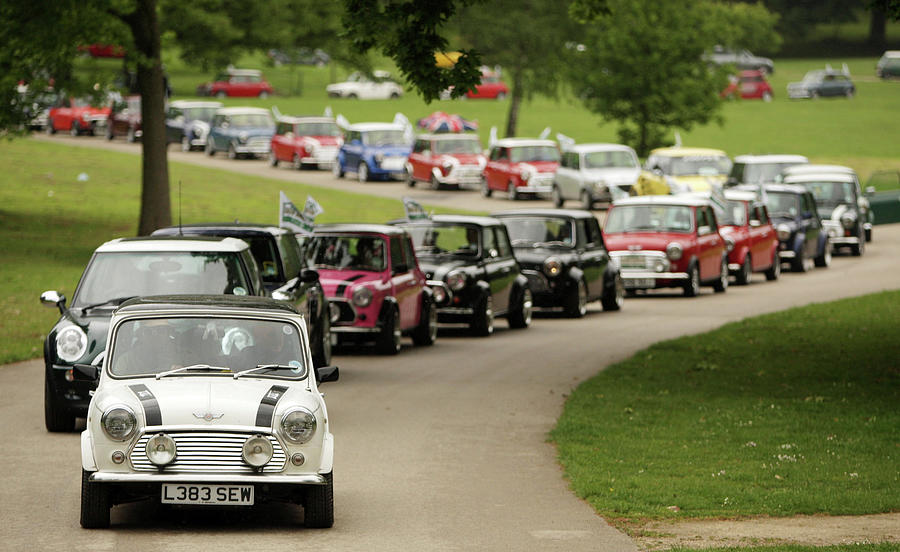 Transportation Photograph - Enthusiasts Participate In Minis 50th by Oli Scarff