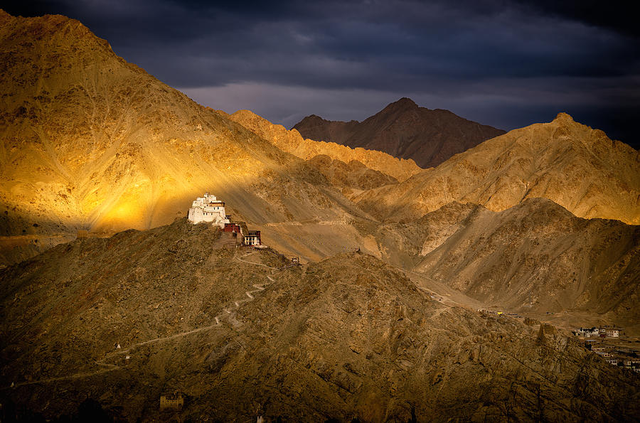 Landscape Photograph - Entlightment In The Himalayas by Carmenvillar