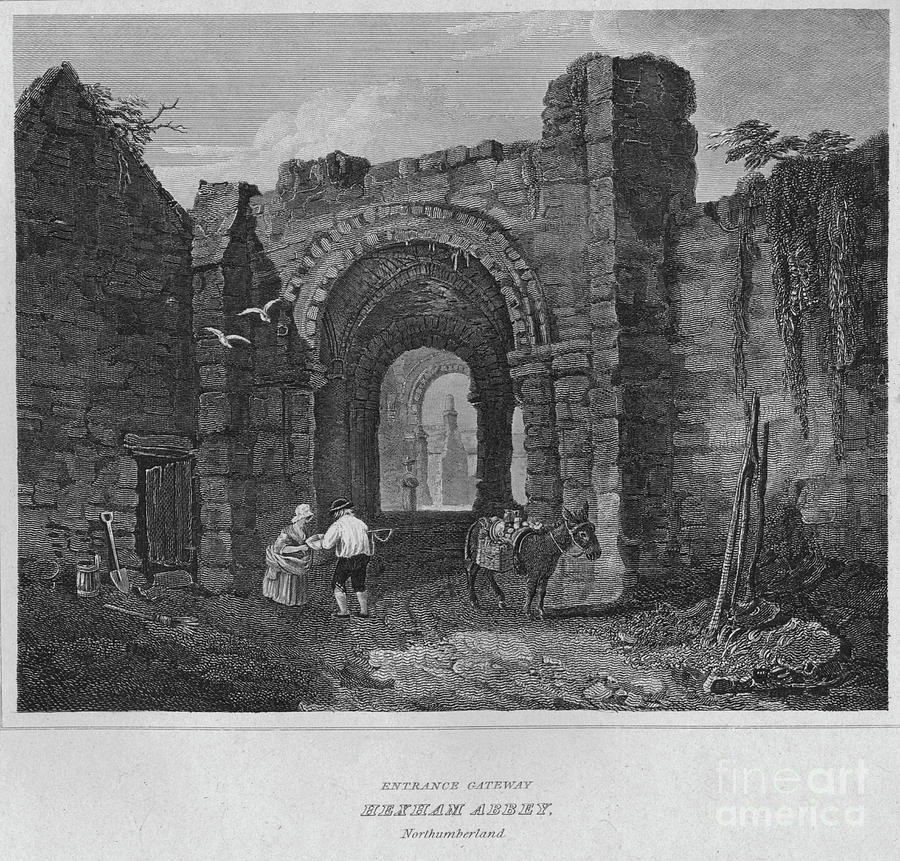 Entrance Gateway - Hexham Abbey Drawing by Print Collector