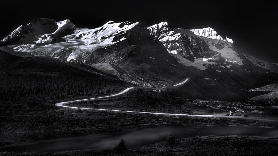 Mountain Photograph - Entrance Of Columbia Glacier by Alex Lu