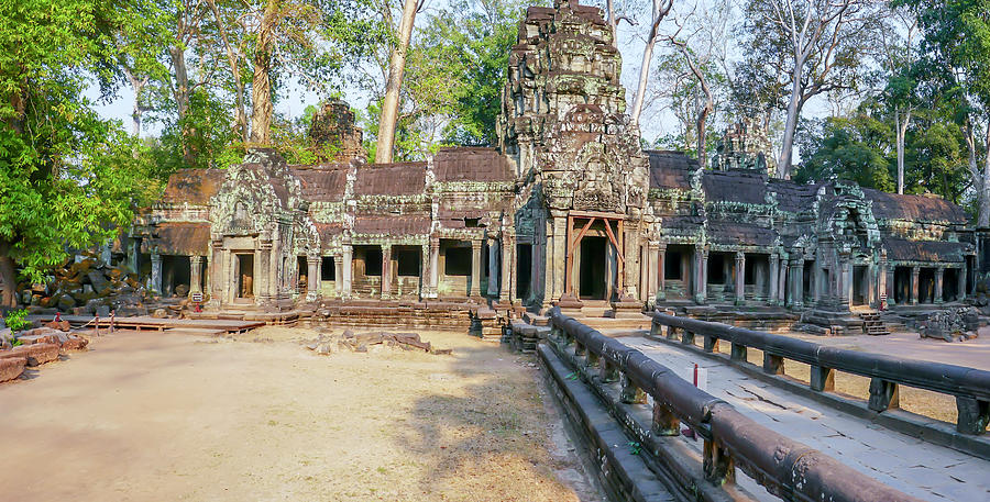 Entrance of Ta Prohm, Siem Reap, Cambodia Photograph by Karen Foley