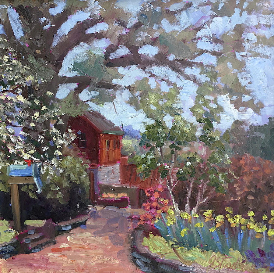 Impressionism Painting - Entrance To Botanical Gardens by Jennifer Stottle Taylor