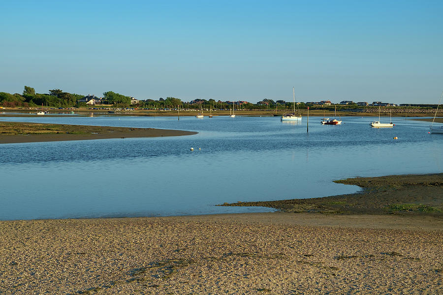 Entrance to Chichester Harbour at Low Tide, East Head, The Witterings ...