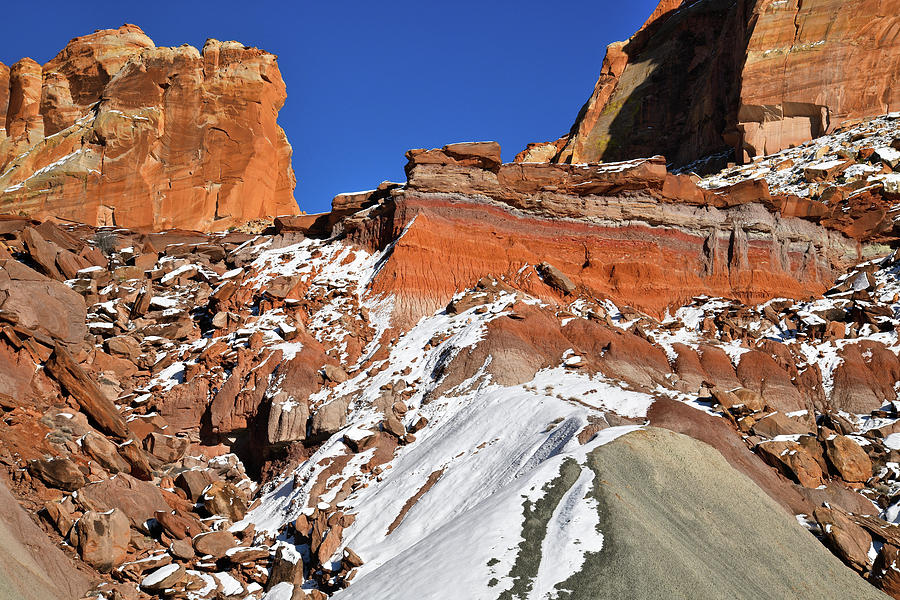 Entrance to Cohab Canyon in Capitol Reef Photograph by Ray Mathis
