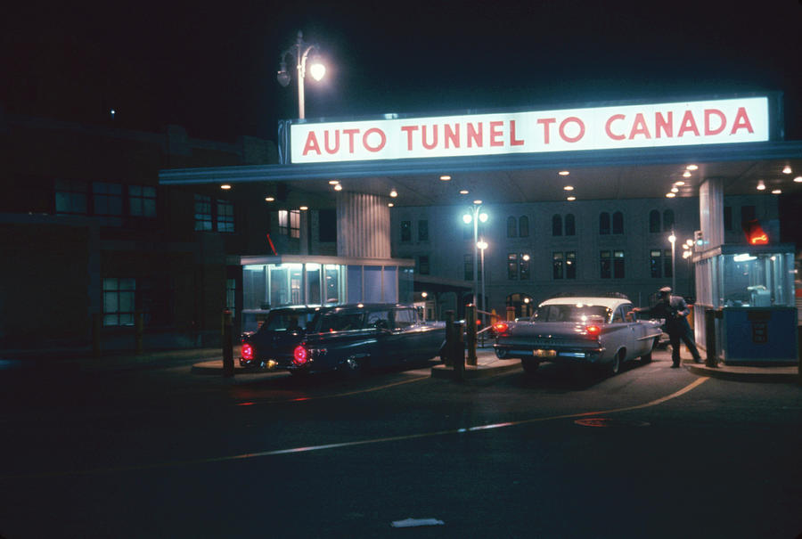 Entrance To Detroit-Windsor Tunnel Photograph by Fritz Goro