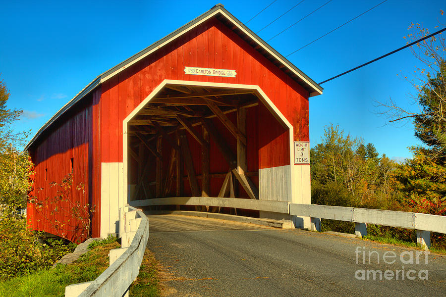 Entrance To The Carleton Covered Bridge Photograph by Adam Jewell