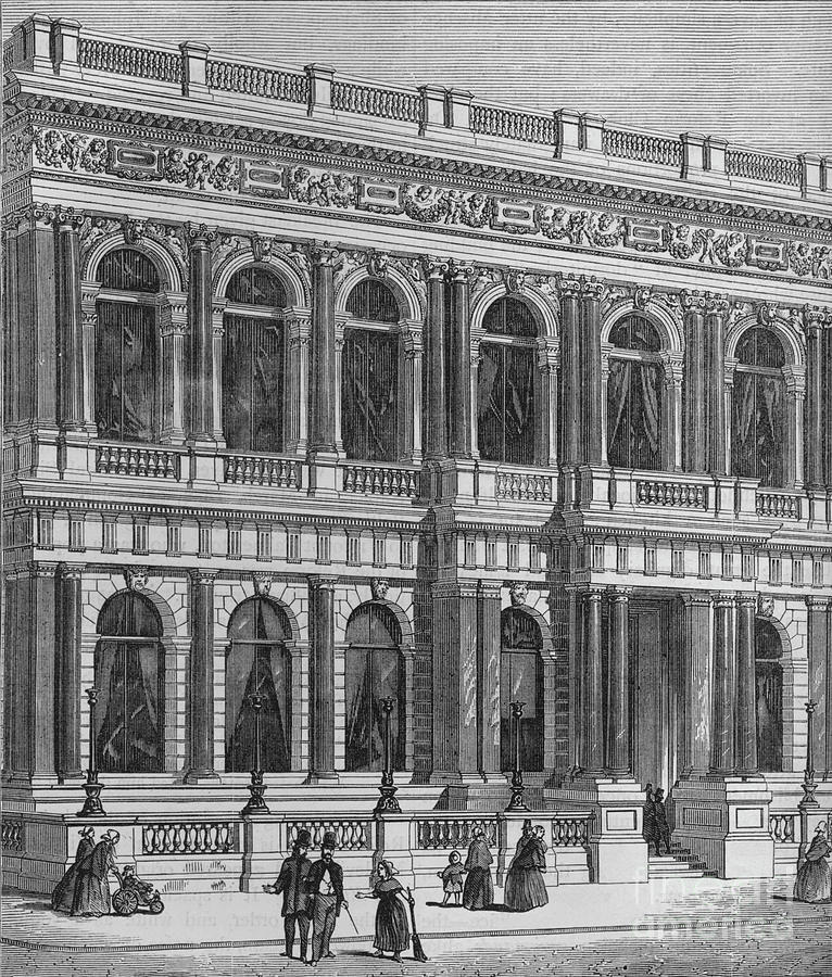 Entrance To The Carlton Club Drawing by Print Collector