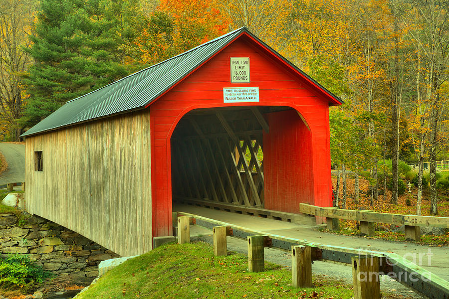 Entrance To The Green River Covered Bridge Photograph by Adam Jewell