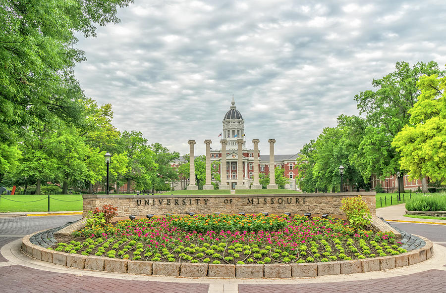 Entrance to the University of Missouri Photograph by Ken Wolter - Pixels