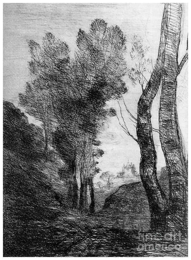 Environs De Rome, C1815-1865, 1924 Drawing by Print Collector