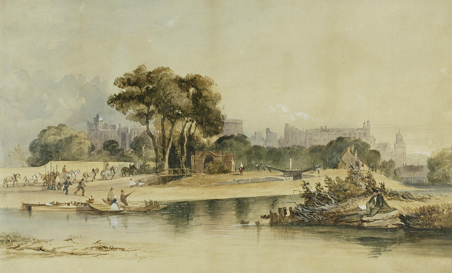 Environs of Windsor Castle Drawing by Thomas Shotter Boys