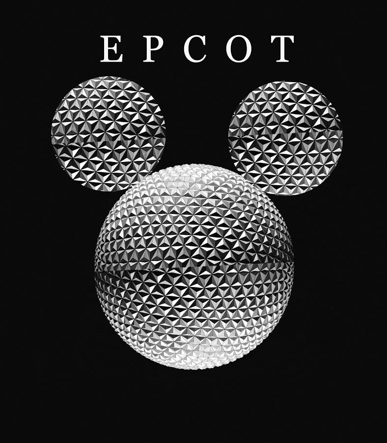 Epcot fine art Mickey Mixed Media by David Lee Thompson