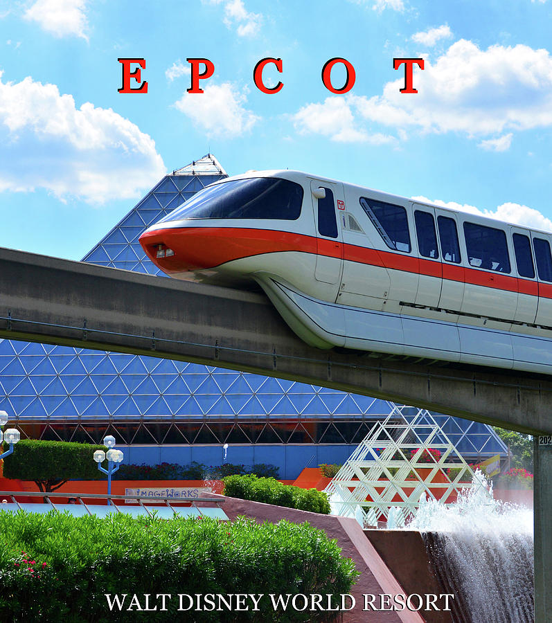 Epcot poster work B Photograph by David Lee Thompson