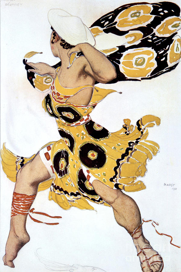 Ephebe, Costume Design For A Ballets Drawing by Print Collector